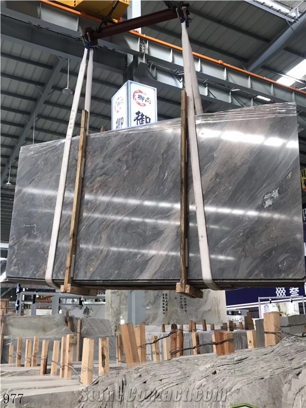 Turkey Black Storm Marble Slab Wall Floor Tiles