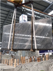 Turkey Black Storm Marble Slab Wall Floor Tiles