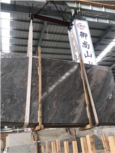 Turkey Black Storm Marble Slab Wall Floor Tiles