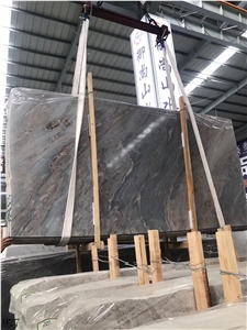 Turkey Black Storm Marble Slab Wall Floor Tiles