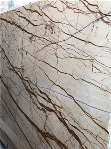 Turkey Dragon Gold Marble Slab Tiles Book Match