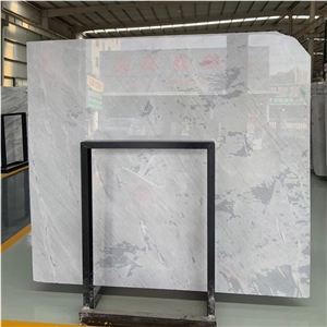 Van Gogh Light Grey Marble Kitchen Design