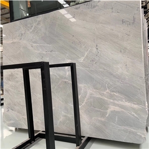 Van Gogh Light Grey Marble Kitchen Design