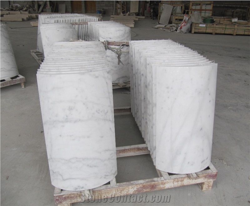 White Marble Column Pillars Panels