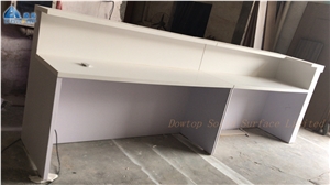 White Modern Solid Surface Bar Counter Design