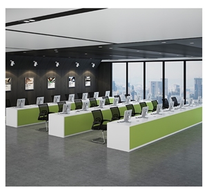 White Office Front Desk Consultation Counter Table