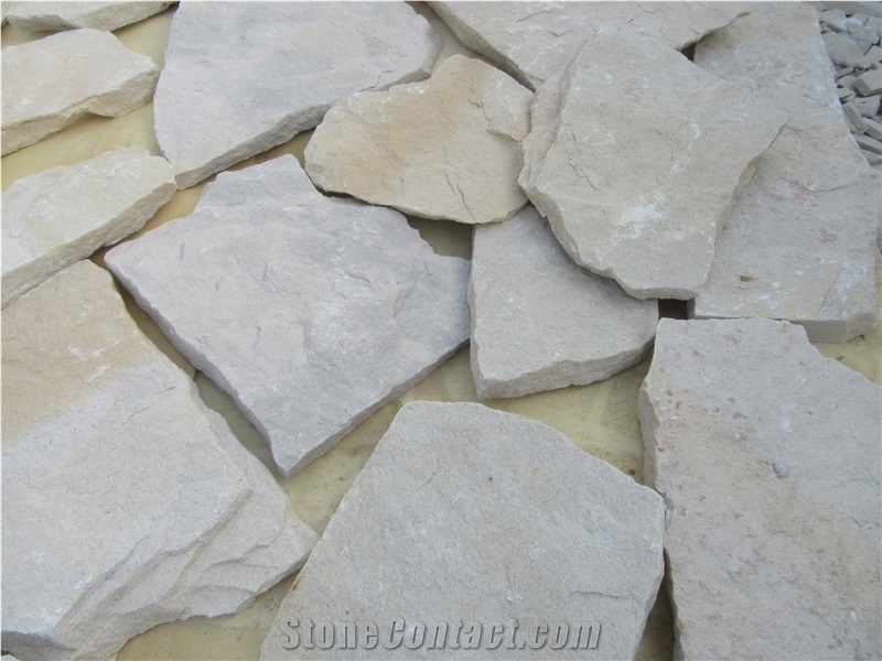 White Sandstone Crazy Stone Random Shape