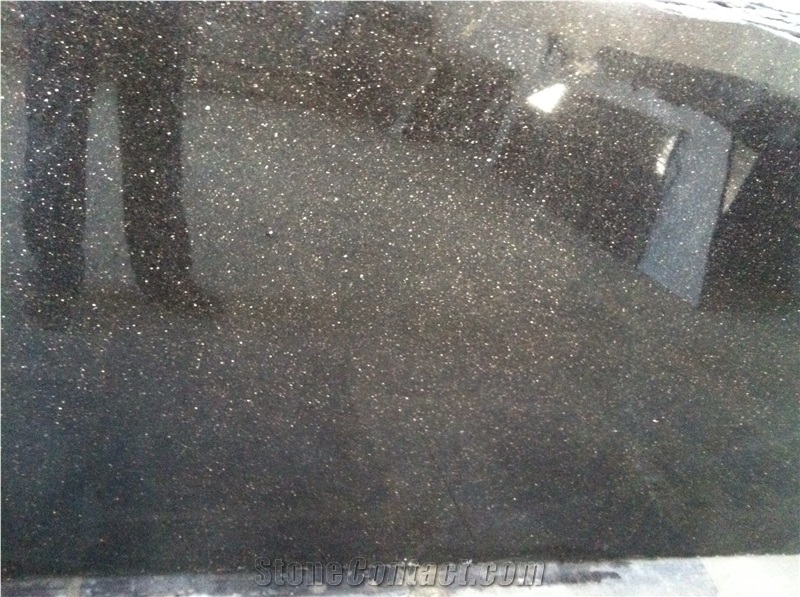 Black Galaxy Granite Slabs & Tiles
