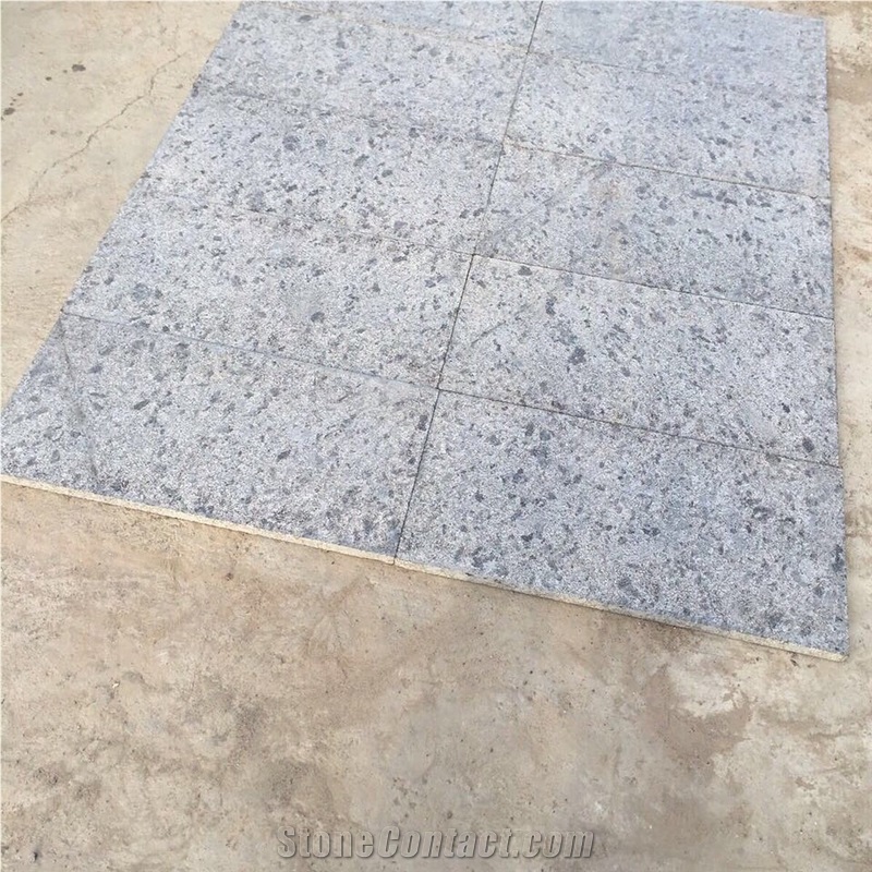 Steel Grey Granite Tiles, Slabs