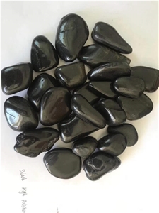Black Polished Pebble Stone