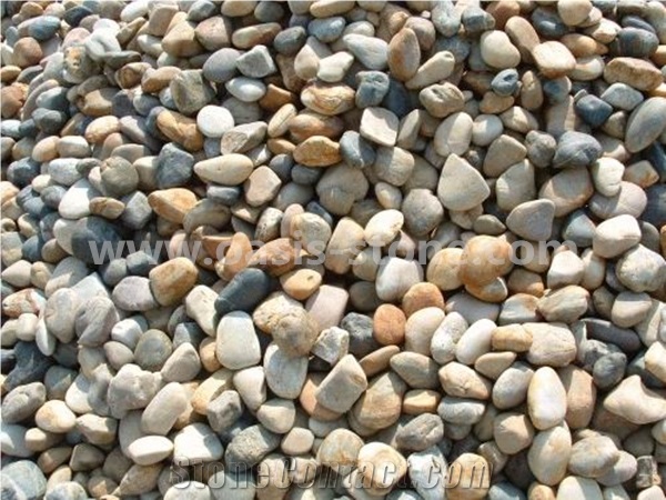 Natural Pebble Stone ,Mixed River Pebbles