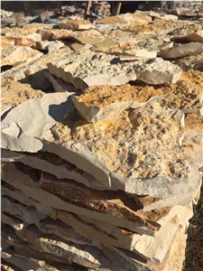 Beige Natural Limestone Landscaping Stones Flagstone
