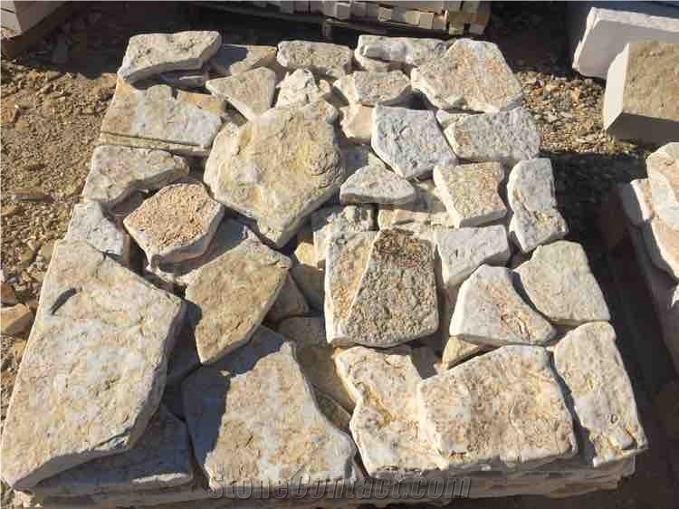 Beige Stone Landscaping Stones, Flagstone