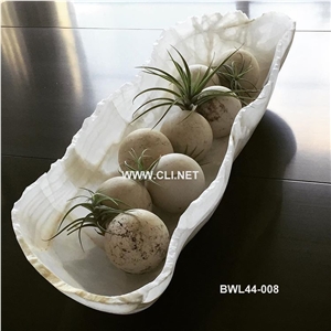 Free Form Raw Edge Onyx Bowls