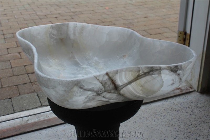 Free Form Raw Edge Onyx Bowls