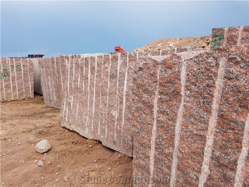 Granite Blocks Brand Anastasia Red