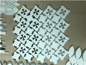 China Cinderella Grey Blue Marble Mosaics