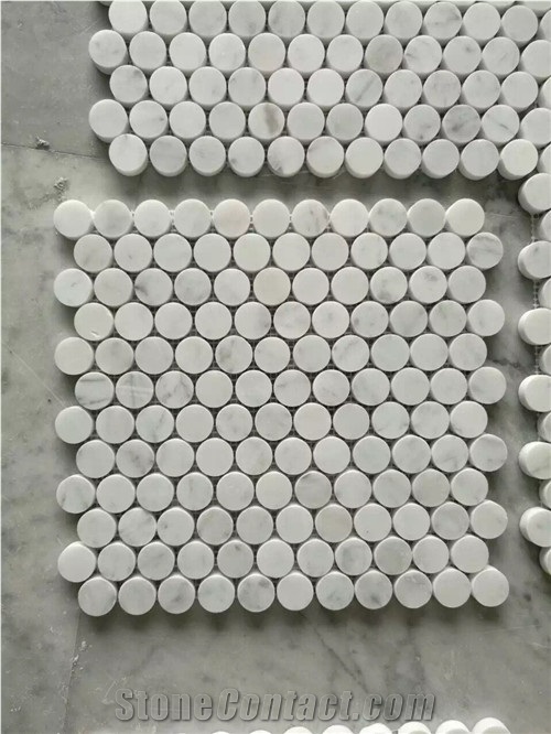 Crema Marfil, Cremo Delicato Split Brick Mosaic Tile