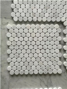 Crema Marfil, Cremo Delicato Split Brick Mosaic Tile