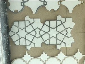 Italy Palissandro Blue Nuvolato Marble Mosaics