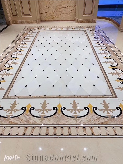 Spain Multicolor Onyx Waterjet Marble Medallion
