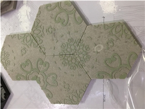 Turkey Sara Beige Imperiale Waterjet Marble Mosaic