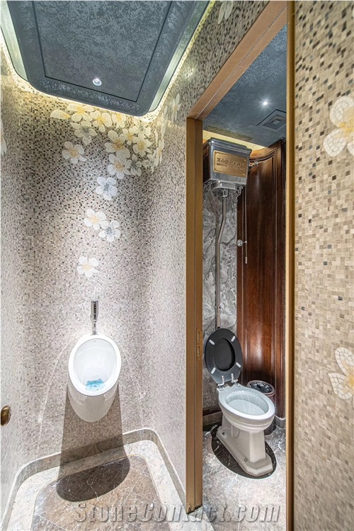 Washroom Sivec White Medallions