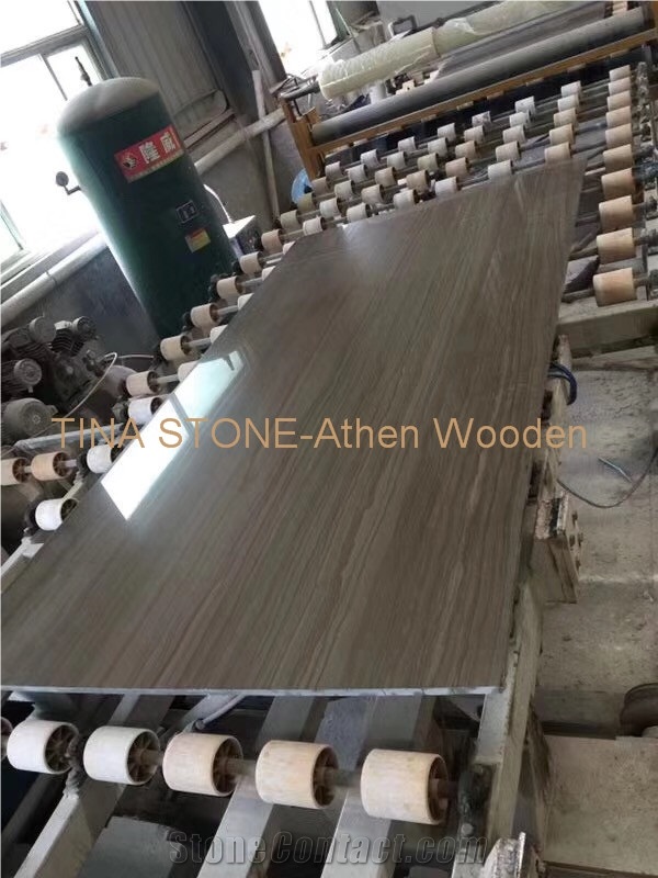 Athen Wooden Marble Tiles Slabs Building Covering