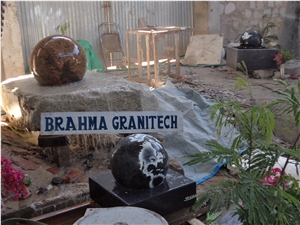 Granite Floating Ball Fountains, Rolling Sphere Fountains