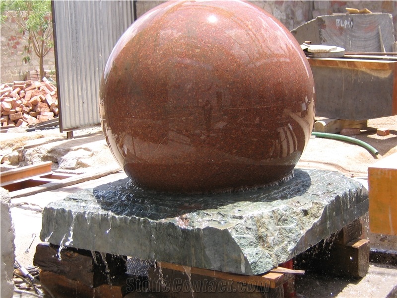 Rotating Granite Ball Water Feature,Fountain Ball