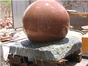 Rotating Granite Ball Water Feature,Fountain Ball