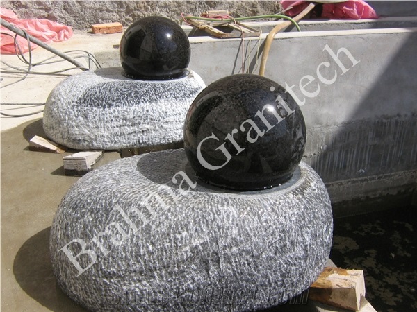 Rotating Granite Ball Water Feature,Fountain Ball