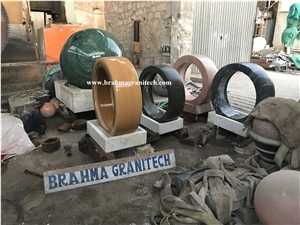 Rotating Wheel Marble Fountain,Floating Ring Fountain