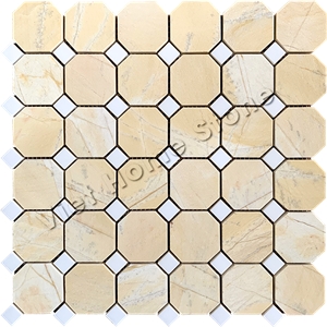 Polished Octagon Marble Mosaic