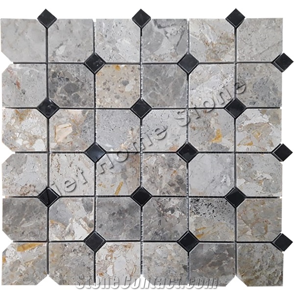Polished Octagon Marble Mosaic