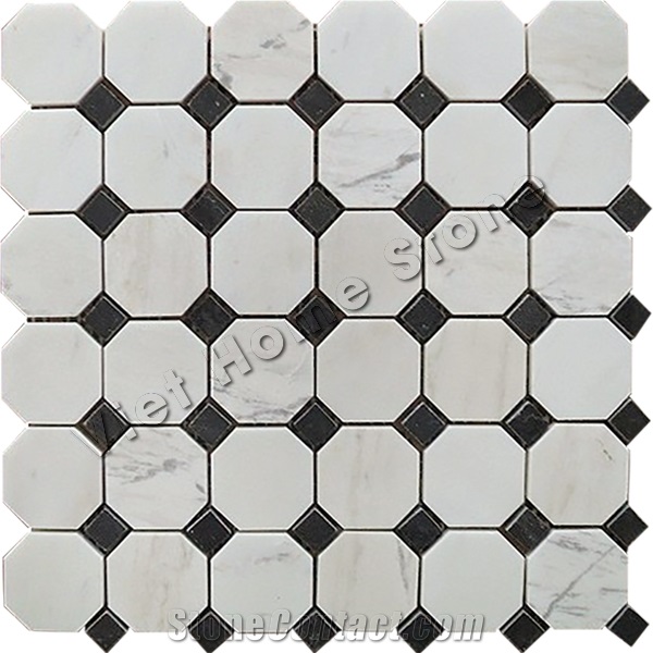 Polished Octagon Marble Mosaic