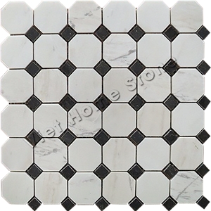 Polished Octagon Marble Mosaic