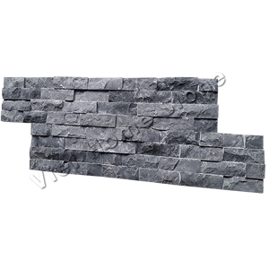 Pure Black Ledge Stone, Cultured Stone