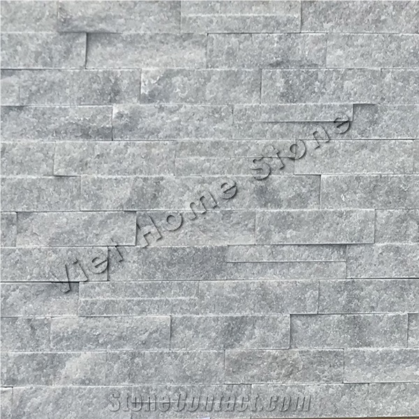 Split Pure Grey Marble Wall Cladding