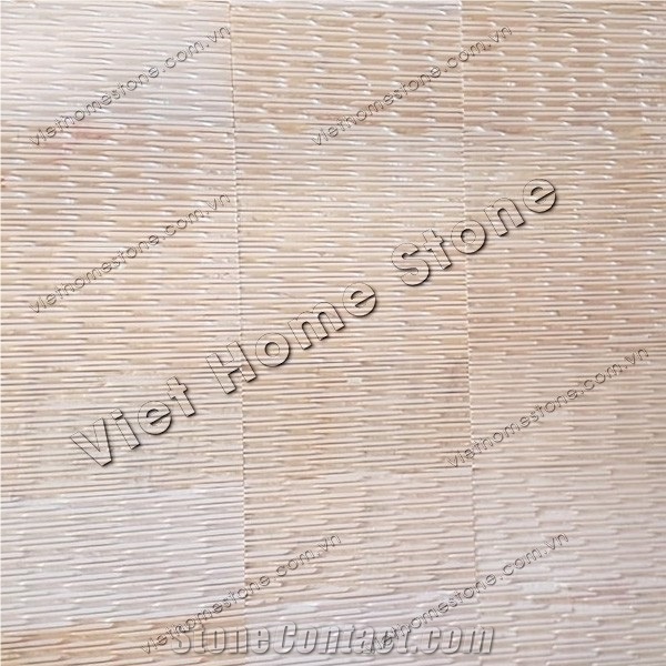 Wall Cladding Yellow Marble Comb Chiseled
