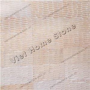 Wall Cladding Yellow Marble Comb Chiseled
