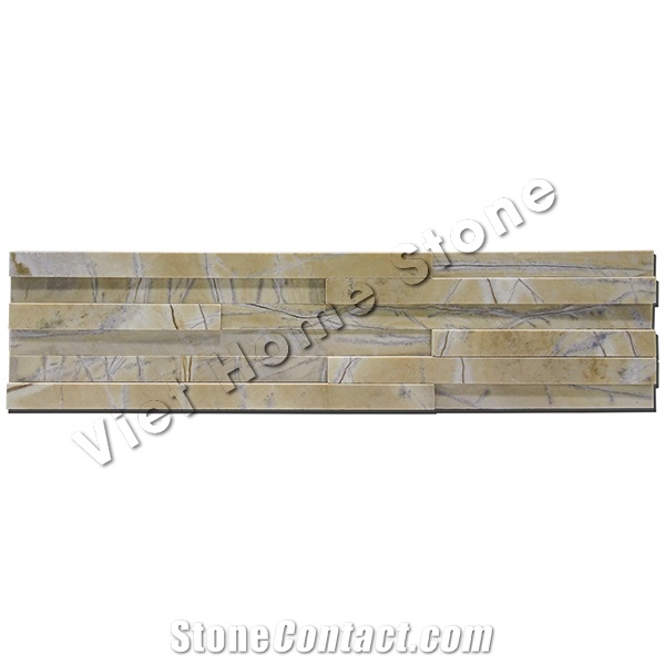 Yellow Marble Ledge Stone, Cultured Stone Wall Cladding