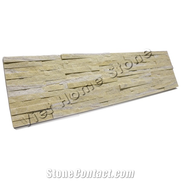 Yellow Marble Ledge Stone, Cultured Stone Wall Cladding