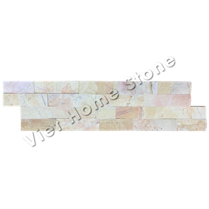 Yellow Pink Ledge Stone, Cultured Stone