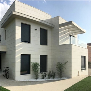 Marbella Blanca Limestone Wall Application