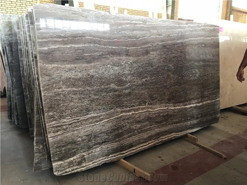 Silver Takab Slab & Tile Travertine Slabs