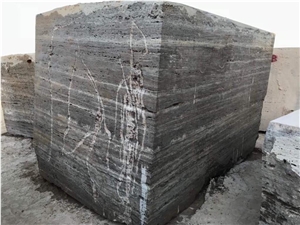Silver Takab Travertine Block