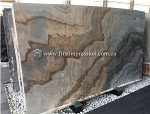 Best Price Roma Impression Blue Marble Slabs,Tiles