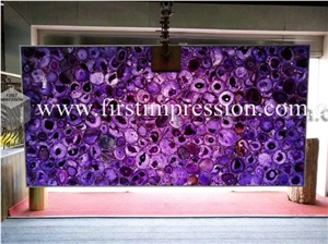China Yellow Gemstone Semiprecious Agate Slabs