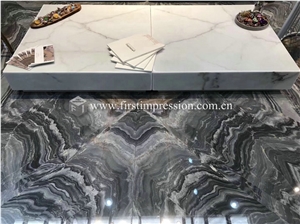 Hot Sale Roma Impression Blue Marble Slabs,Tiles